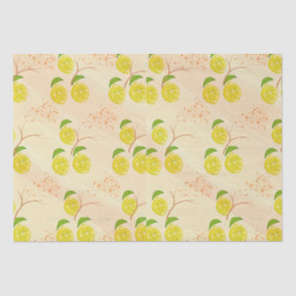 Papel De Seda Zesty limon impressão
