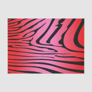 Papel De Seda Zesty Zebra Red