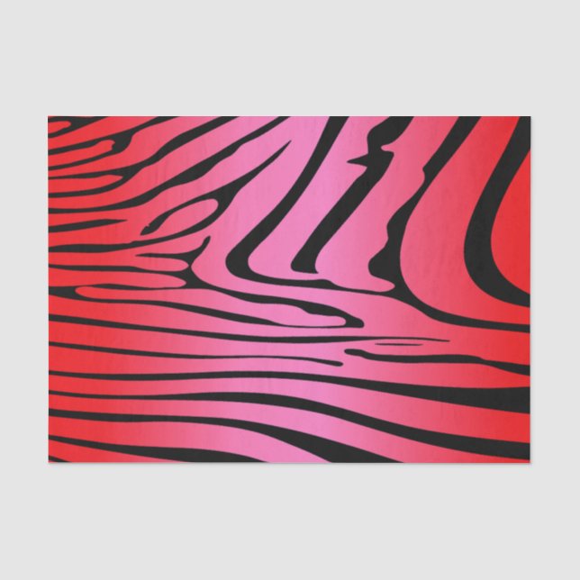 Papel De Seda Zesty Zebra Red (Frente )