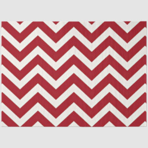 Papel De Seda Zig Zag Vermelho e Branco Strips Natal