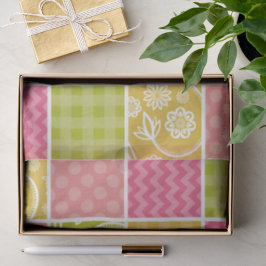 Papel De Seda Zigzag, Chevron, Bolinhas, Gingham, Patchwork