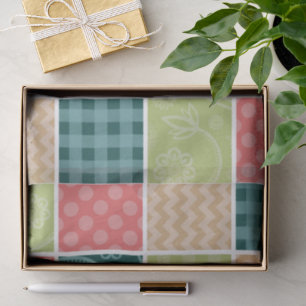 Papel De Seda Zigzag, Chevron, Gingham, Bolinhas, Patchwork