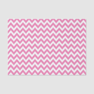 Papel De Seda ZigZag Rosa / Padrão de Chevron