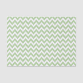 Papel De Seda ZigZag Verde Sage/Padrão Chevron