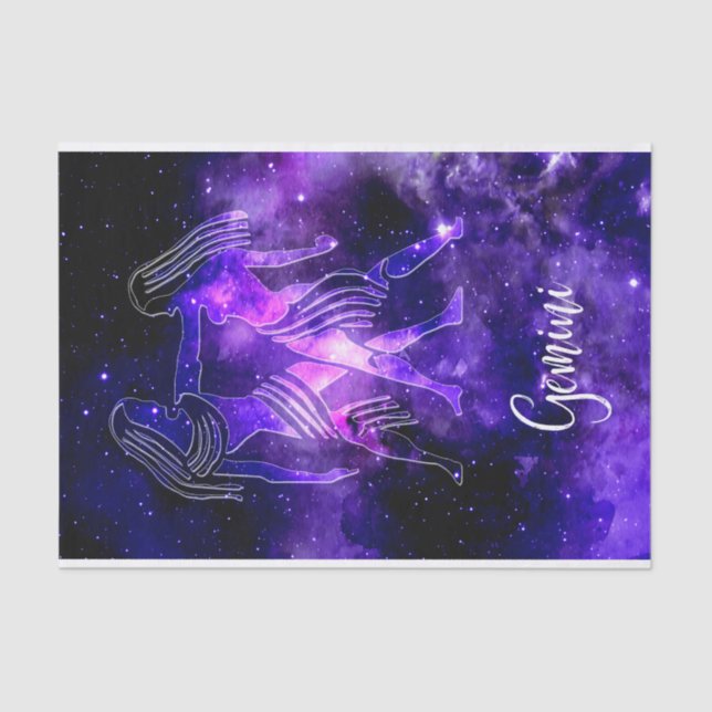 Papel De Seda Zodiac: Gemini (Frente )