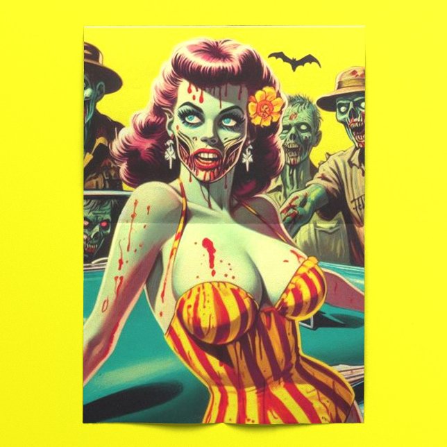 Papel De Seda Zombie Pin-up (Criador carregado)