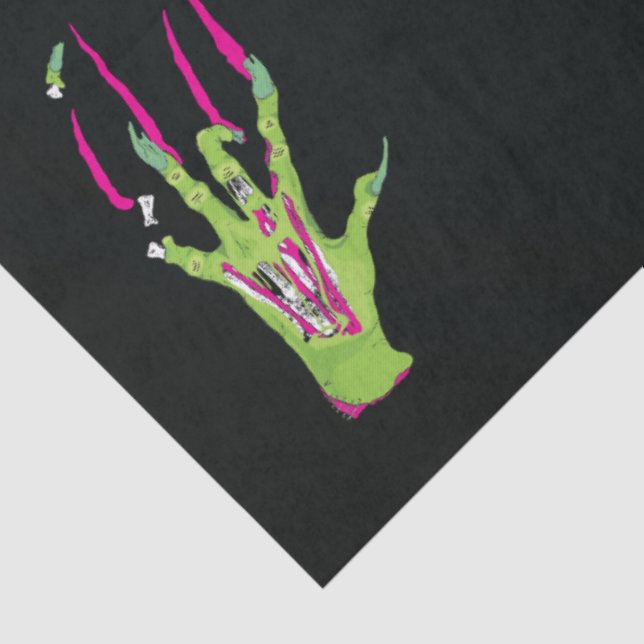 Papel De Seda Zombie Rippin' Poppin' Funky Divergindo Ghoulish (Detalhes )