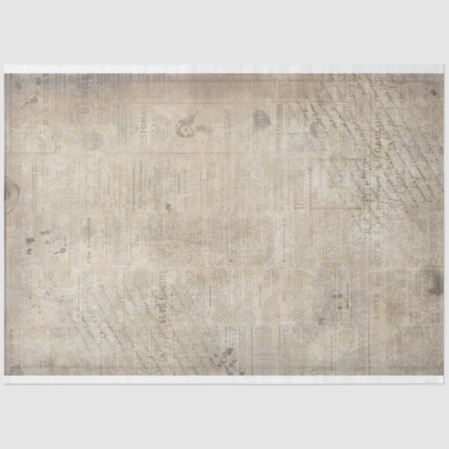 Papel de Tecido Amarelo Antigo Grungy Vintage (Frente )