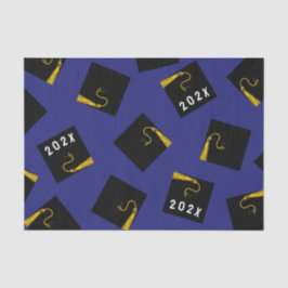 Papel de Tecido Azul de Graduação