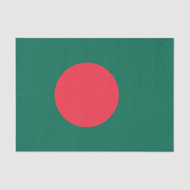 Papel de Tecido Bandeira do Bangladesh Patriótico (Frente )