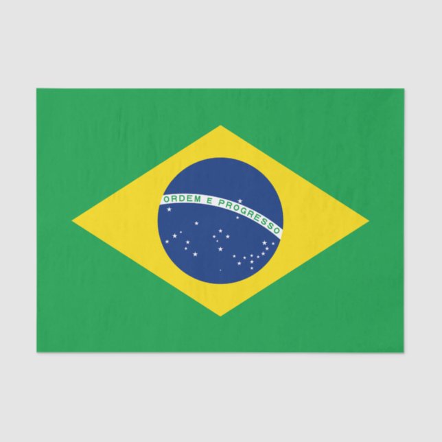 Papel de Tecido Bandeira do Brasil Patriótico (Frente )