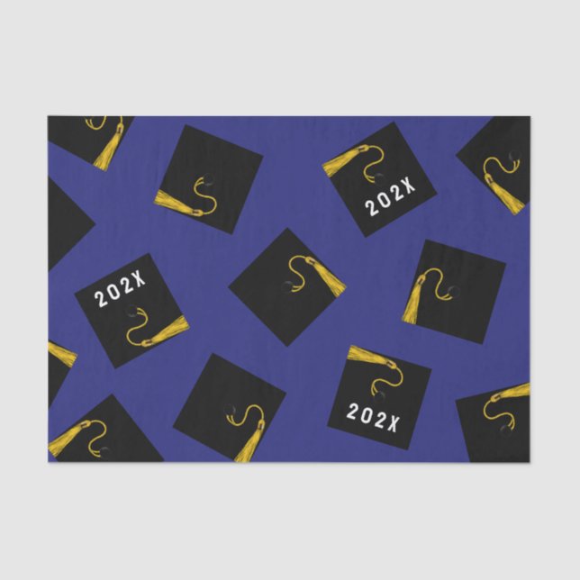 Papel de Tecido Blue Graduation 2025 (Frente )