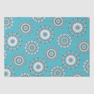 Papel de Tecido Blue Mandalas