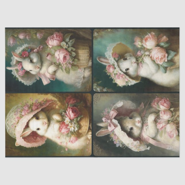 Papel de Tecido Bonnet Bunnies (Frente )