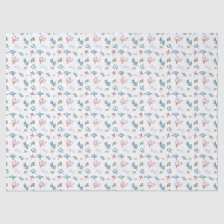 Papel de Tecido Botânico de Natal Desencriptado