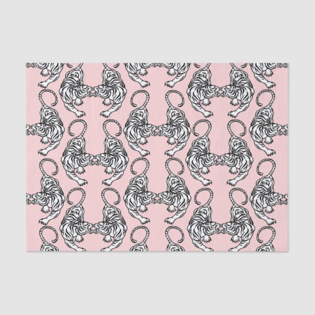 Papel de Tecido Branco Tigre (Frente )