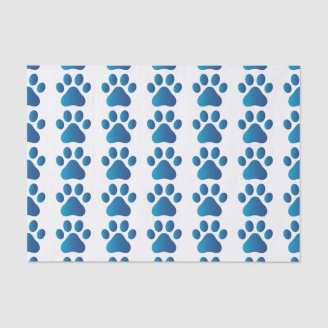 Papel de Tecido Cachorro Azul (Frente )