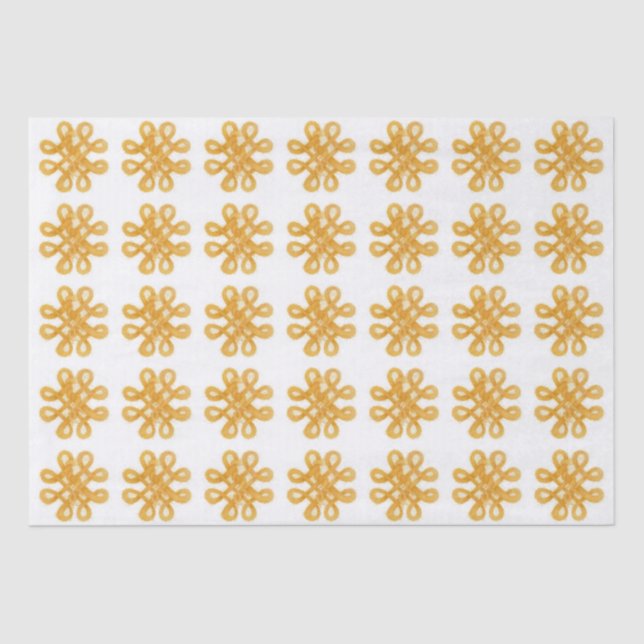 Papel de Tecido CÉLTICO Dourado (Frente )