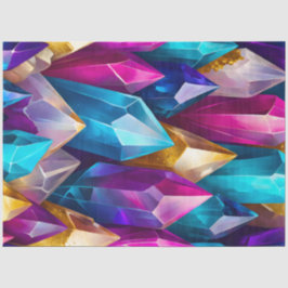 Papel de Tecido Colorido de Arte Cristal Colorida