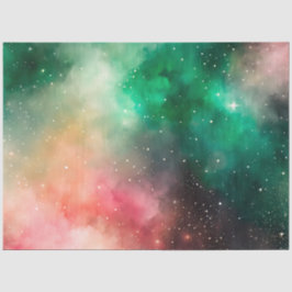 Papel de Tecido Colorido de Arte Galáxica