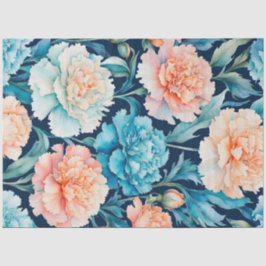 Papel de Tecido Colorido Flores de Jardim de Algod