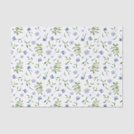 Papel de tecido com Impressão de de aquarela azul 