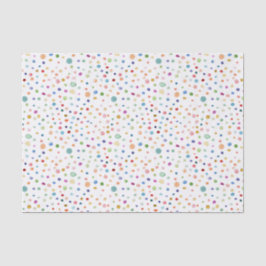 Papel de Tecido com Pontos de Aquarela do Arco-Íri