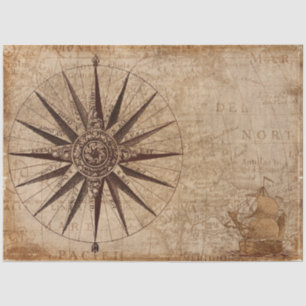 papel de tecido compasso