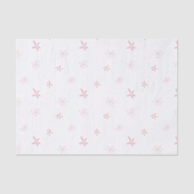 Papel de Tecido Daisy 10lb, Branco (Frente )