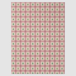 Papel de Tecido das Árvores de Natal com Ênfase de