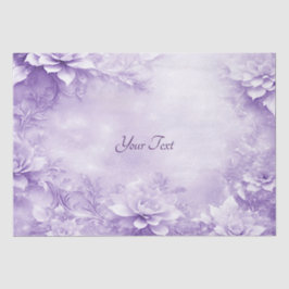 Papel de Tecido das Flores Brancas Roxas