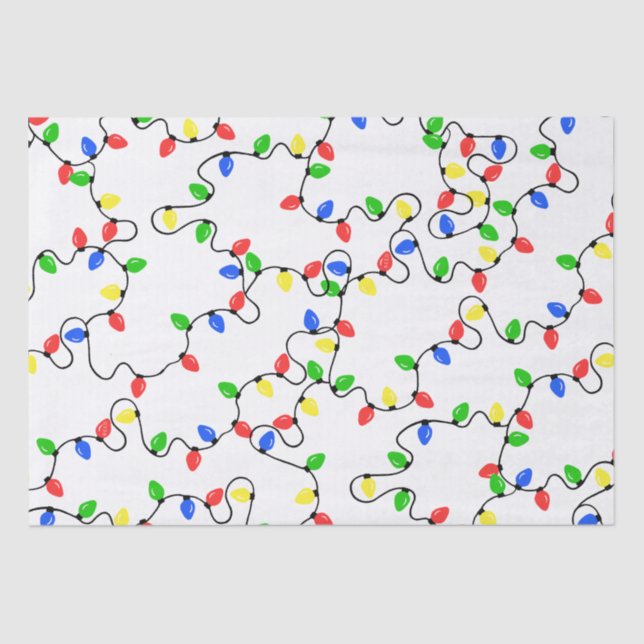 Papel de Tecido das Luzes Feriosas (Frente )