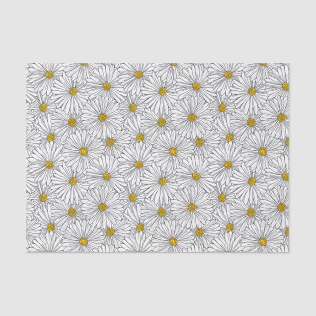 Papel de Tecido de 10 lb em grande margarida, bran (Frente )