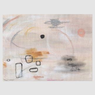 Papel de tecido de abstrato de arte neutro Beige