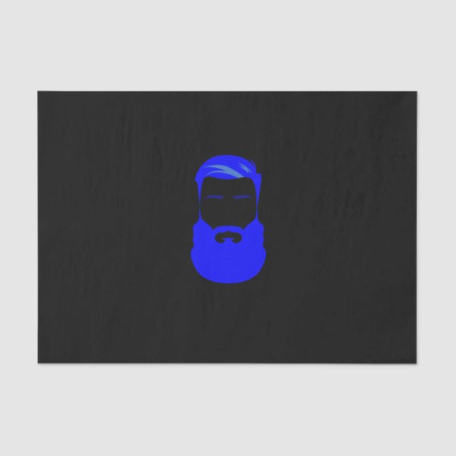 Papel de Tecido de Barba Azul (Frente )