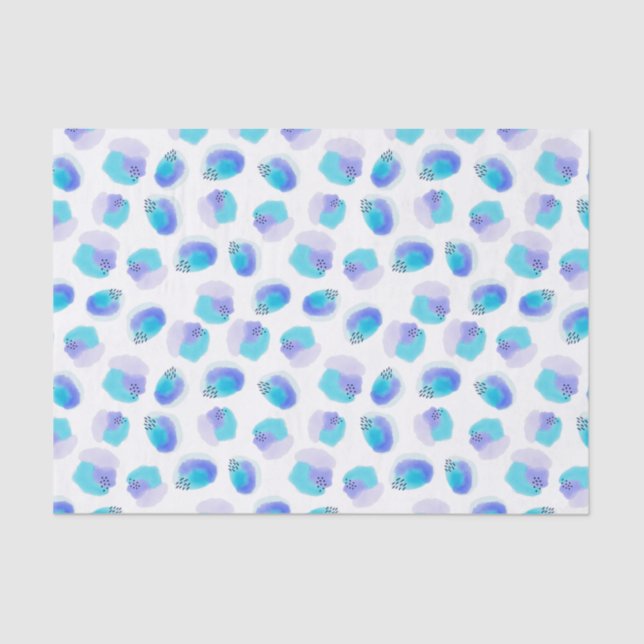 Papel de Tecido de Brushstrokes de Aquarela (Frente )