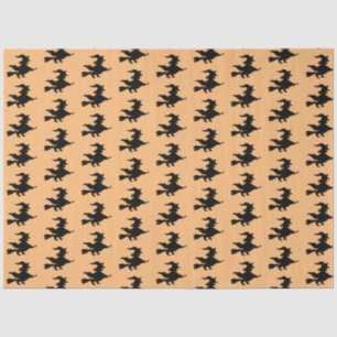 Papel de Tecido de Bruxas Voadoras