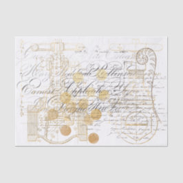 Papel de Tecido de Colagem de Retorno Vitoriano