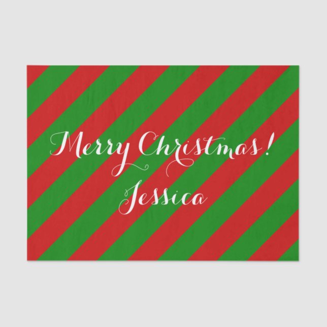 Papel de tecido de cor natalina para embalagem de  (Frente )