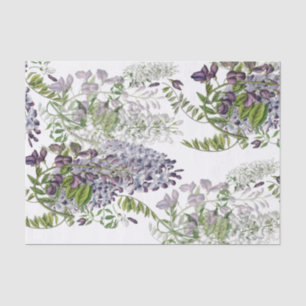 Papel de Tecido de Cor Personalizado da Wisteria R