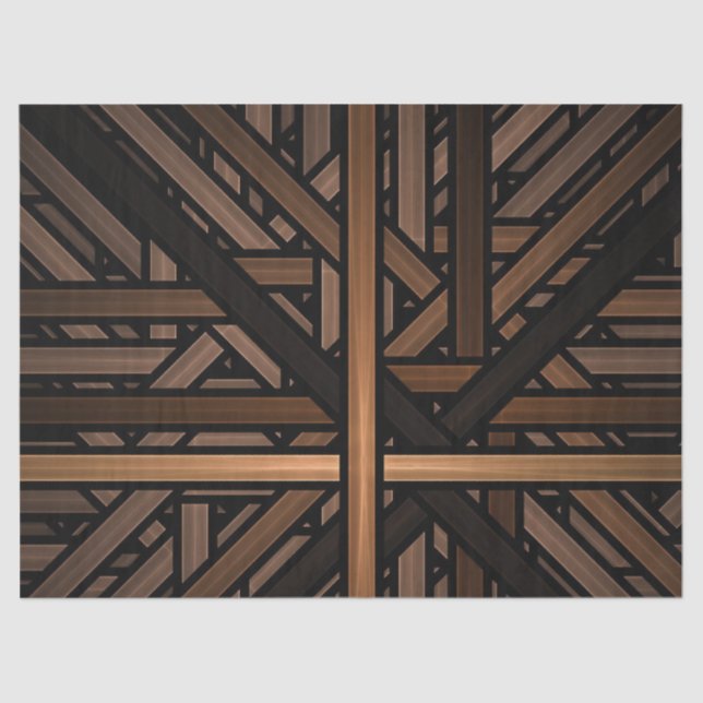 Papel de Tecido de Decoupage de Design de Padrão d (Frente )