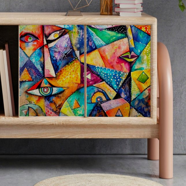 Papel de Tecido de Decoupage de Faces Dobradas (Criador carregado)