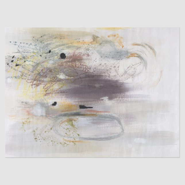 Papel de Tecido de Decoupage de Padrão de Abstrato (Frente )