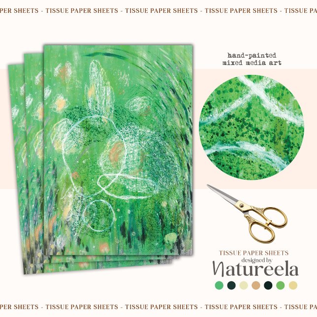 Papel de Tecido de Decoupage de Padrão de Abstrato (Criador carregado)