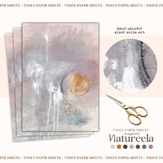 Papel de Tecido de Decoupage de Padrão de Abstrato