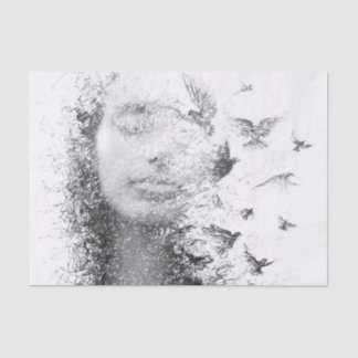 Papel de Tecido de Decoupage do Mobiliário de Cará