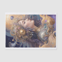 Papel de Tecido de Decoupage Místico Pastel