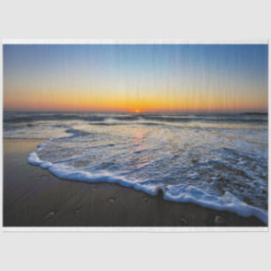 Papel de Tecido de Decoupage no Oceano Sunset 4 20