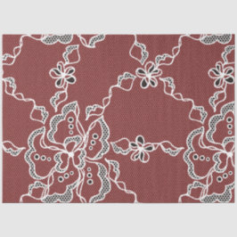 Papel de Tecido de Desvinculação do Lace Preto Vin