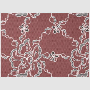 Papel de Tecido de Desvinculação do Lace Preto Vin